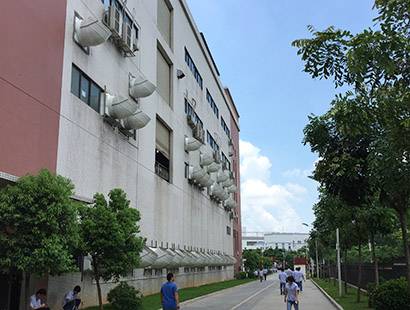 精密五金電子廠廣東長盈環(huán)?？照{(diào)安裝案例